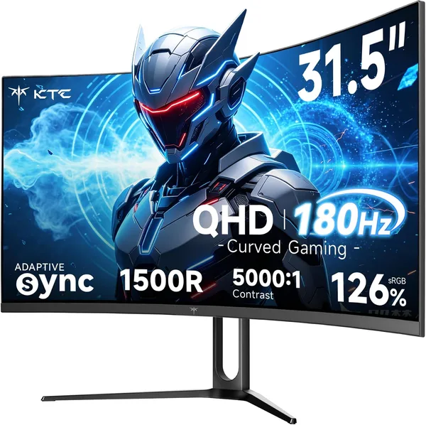 KTC H32S5 (32" curvo 1500R, QHD, 180 Hz)